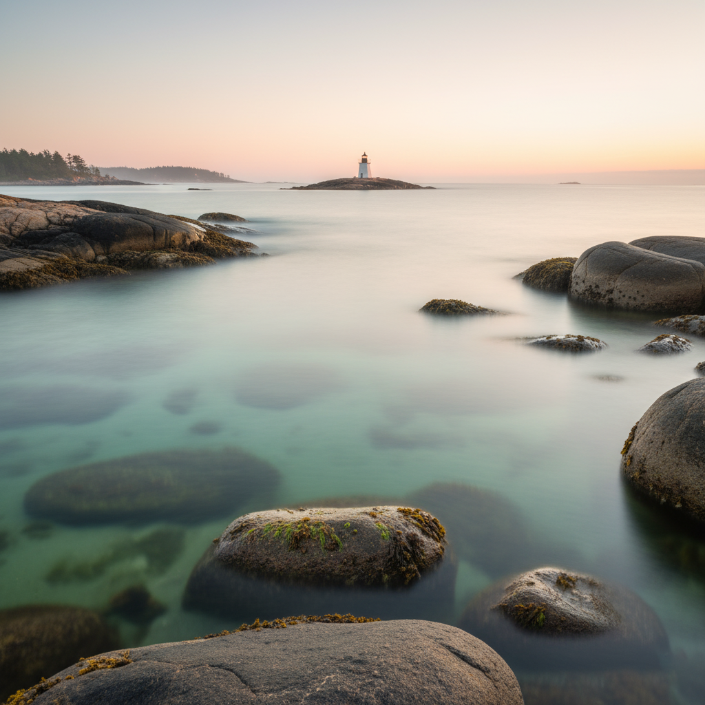 Sahilde Durgun Dalgalar